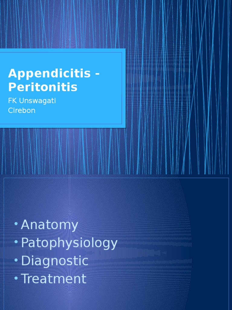 Appendicitis - Peritonitis | PDF | Peritoneum | Abdomen