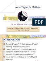 Management of Sepsis in Children: DR. Dr. Rismala Dewi, Sp.A (K