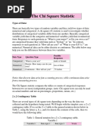The Chi Square Statistic