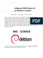 Cara Konfigurasi DNS Server Di Linux Debian 8 - Jessie - Bacacoding