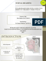 Journal Reading: Correlation of Enlargedadenoids With Conductive Hearing Impairment in Children Under Twelve