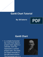 Gantt Chart Tutorial: By: SB Satorre