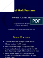 Femoral Shaft Fractures: Robert F. Ostrum, MD