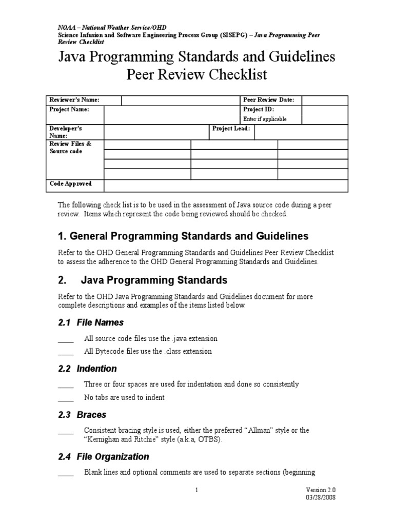 Java_Programming_Peer_Review_Checklist_V_2.0.doc | Class (Computer ...