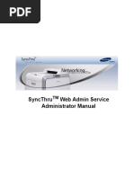 SyncThru Web Admin Service Administrator Manual - SWAS - Main PDF