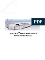 SyncThru Web Admin Service Administrator Manual - SWAS - Main PDF