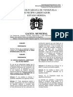 N°4 GACETA MUNICIPAL EXTRAORDINARIA.(Ordenanza FERISOL)