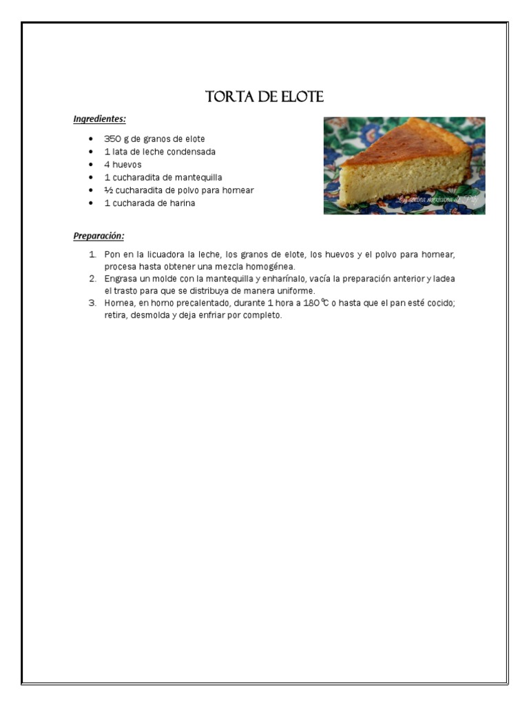 Recetas | PDF