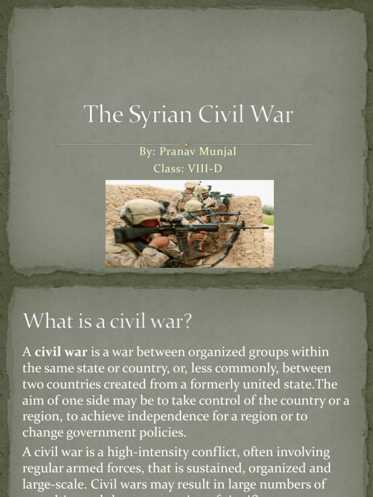Overview of the Syrian Civil War | PDF | Syria | Syrian Civil War