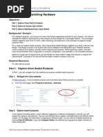 1.2.1.8 Lab - Selecting Switching Hardware