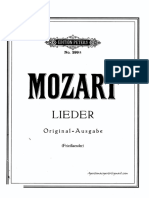 Mozart - Lieder (Tonalidad Original)