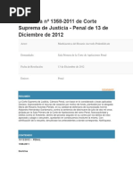Sentencia Nº 1358 GUatemala