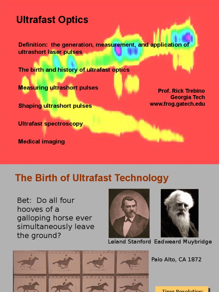 Ultrafast Optics and FROG Techniques | PDF | Ultrashort Pulse ...