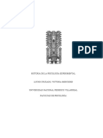 Historia de La Psicologia Experimental Monografia