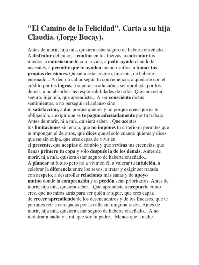 El Camino de La Felicidad | PDF