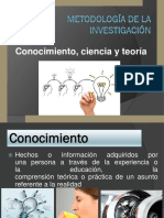 Conocimiento Ciencia y Teoria