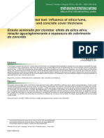 Chloride Accelerated Test: Influence of Silica Fume, Water/binder Ratio and Concrete Cover Thickness