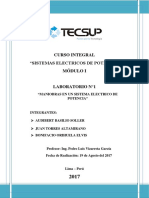 Curso Integral "Sistemas Electricos de Potencia" Módulo I