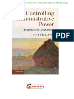 Controlling Administrative Power An Historical Comparison PDF Download