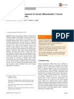 Pharmacological Management of Chronic Rhinosinusitis Current