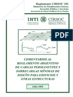 Cirsoc 101-2005 Comentarios - Cargas Permanentes y Sobrecargas Mínimas de Diseño.pdf