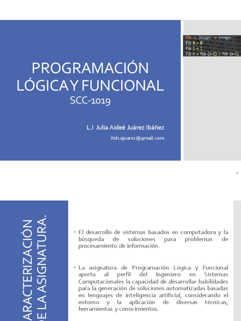 Programación Lógica y Funcional | PDF | Programacion Funcional ...