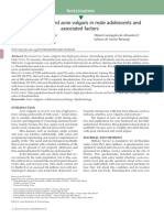 Dissatisfaction and Acne Vulgaris in Male Adolescents and Associated Factors