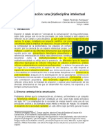 La Comunicación Una (in)Dsciplina_texto Dr RRR