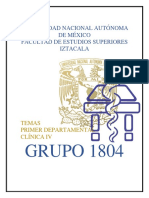 Temario Desarollado Primer Departamental FESI Clínica IV