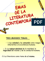 Temas y rasgos propios de la literatura contemporánea.[1].ppt