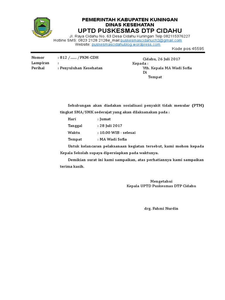 Uptd Puskesmas Dtp Cidahu Pemerintah Kabupaten Kuningan