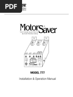 Motor: MODEL 777 Installation & Operation Manual