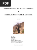 Fulfulde Plant Names