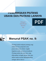 Pemeriksaan Piutang Usaha Dan Piutang La