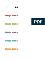 Kerja Terus