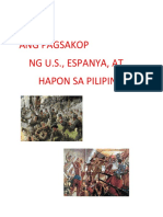 Ang Pagsakop NG U.S., Espanya, at Hapon Sa Pilipinas