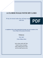 A Closer Walk With My Lord