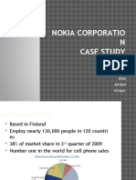 Nokia Corporatio N Case Study: Melisa Anderson Alex Amber Vivian