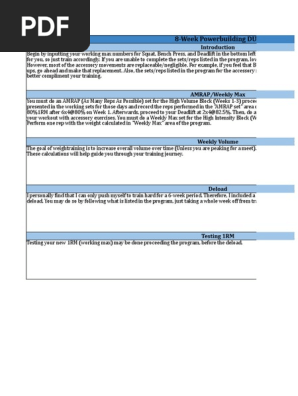 8-Week Powerbuilding DUP v.5.0
