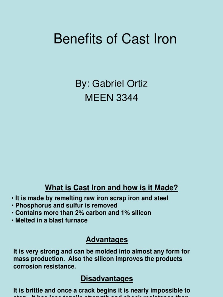 Application of Cast Iron PDF