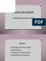 Nilai Dan Vektor Eigen, Diagonalisasi, Orthogonal, Orthonormal