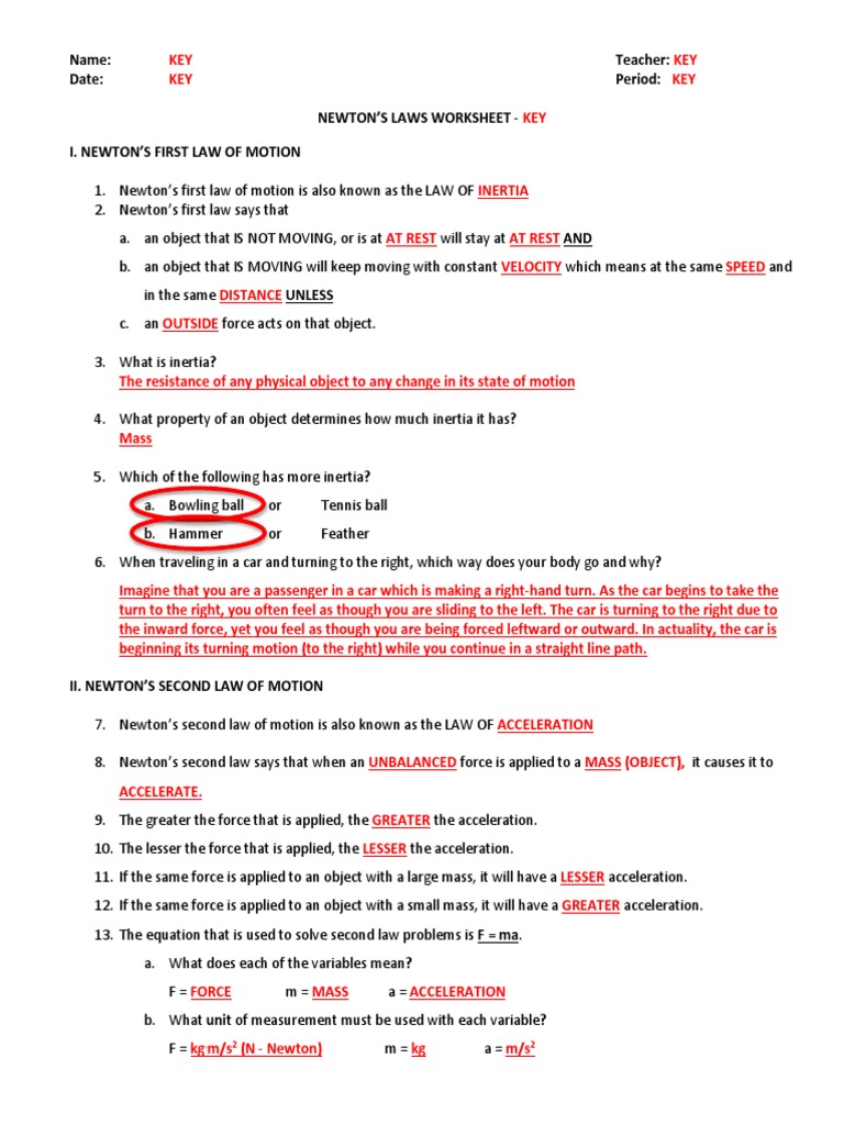 review-worksheet-key-pdf-friction-inertia