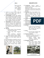 Región Chala y Suni: Clima, Altitud y Productos Agrícolas