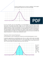 Properties of The Normal Distribution