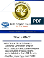 GIAC Program Overview v2015
