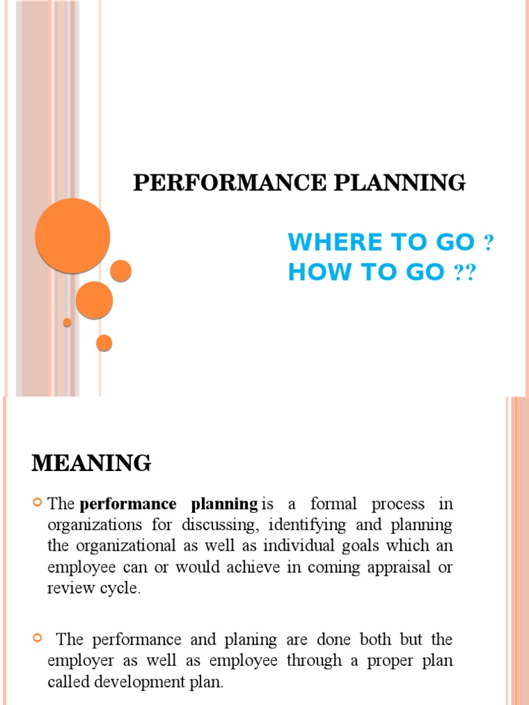 Performance Planning Guide for Organizations | PDF | Goal | Employment