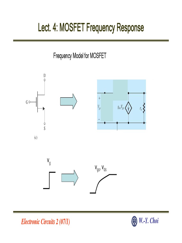 Lect 4 MOSFET Frequency Response PDF PDF
