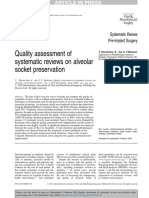 2016. Quality Assessment of Systematic Reviews on Alveolar Socket Preservation.