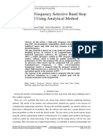 2015 Design of Frequency Selective Band Stop Shield Using Analytical Method