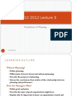 HIT 210 2012 Lecture 3: Foundations of Planning